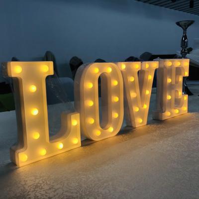 China Wholesale Led Hotel Christmas Wedding Birthday Lights Letter Figure Led Light for sale