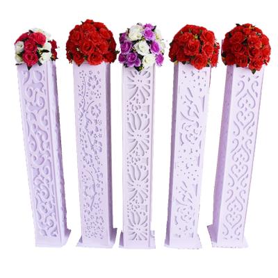 China Wedding Event Concert Wedding Table Centerpieces PVC Road Lead Wedding Decorations With LED Light for sale