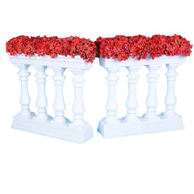 China Wedding Party Decoration PVC Artificial Flowers Wedding Road Lead Roman Pillars To Wedding Decorations for sale