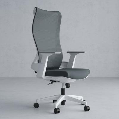 China Hot Selling Guang Dong Modern Gray Swivel Ergonomic Office Rotation Chair With High Back for sale