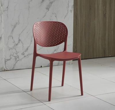 China Color Fashion Good Quality Backrest Simple Design Nordic Modern Durable Plastic Chairs for sale