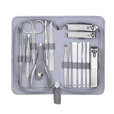 China 2022 Fashionable and Convenient Hot Selling Professional 16 Pieces Manicure Set Stainless Steel Cuticle Nail Clipper/Nail Nipper/High Quality Toenail Cutter for sale