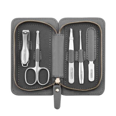 China 5 Pieces Contracted And Portable Nail Manicure Set High Quality Clippers Kit Grooming Kit Nail Tools Gifts For Women Men for sale