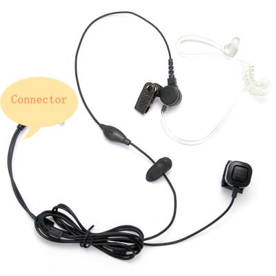 China In-Ear Ring PUSH TO TALK Acoustic Button Tube Microphone Earpiece For Kenwood Motorola Walkie Talkie [E1102] for sale