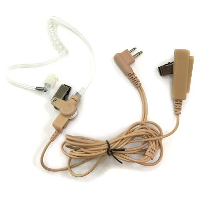 China Transparent In-ear Skin Color Tube Microphone Earphone For Motorola Walkie Talkie for sale