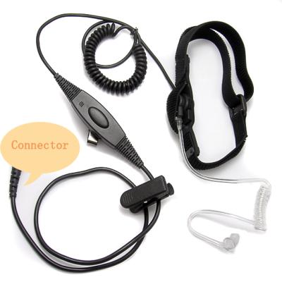 China [E1677] Neck Band Secret Earpiece FBI Throat Vobration Microphone Military Earpiece For Walkie Talkie Intercom for sale