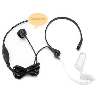 China [E1176] Light Neck Band Ring Push To Talk Button Throat MIC Vibration With Clear Tube For Garmin Cobra Kenwood Wouxun for sale