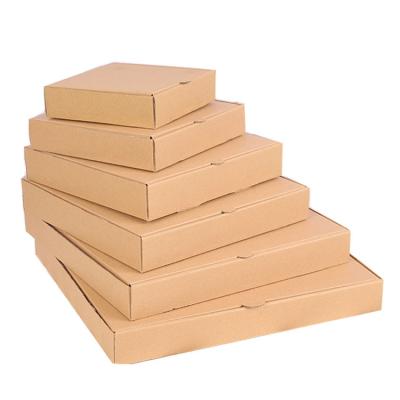 China Biodegradable Corrugated Biodegradable Kraft Paper No Printing 12 Inch Pizza Box for sale