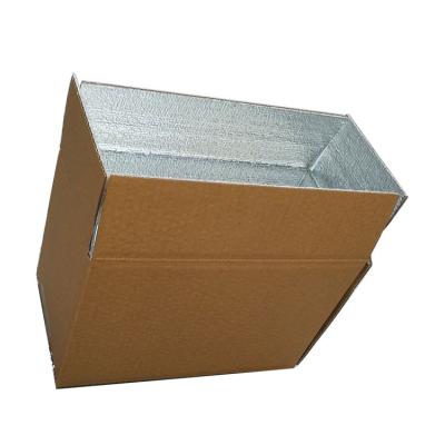 China Factory Direct Sales Recyclable Insulated Shipping Boxes Thermal Box Aluminum Foil Box For Food With Insulation for sale