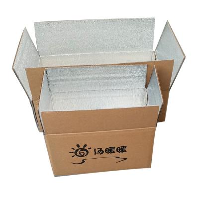 China Recyclable Custom Printed Insulated Shipping Box Insulation With Ice Shipping Boxes For Food for sale