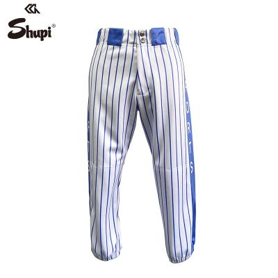 China Breathable custom sublimation printed Tonton Manufacturers wholesale baseball pants. for sale