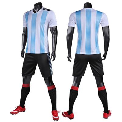 China Sets OEM Team Sports Custom Sublimation Forming New Design Men's Team Soccer Wear Adults High Quality Football Singlet Uniforms for sale