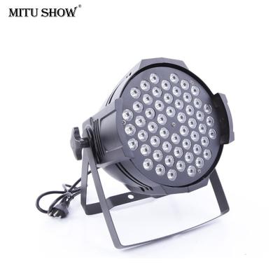 China ROAD professional light led par 54 rgb 3 in 1dmx stage lighting led flat par light for sale