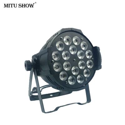 China 3 pin XLR data input & output high power 18 x15w rgbwa 5 in 1 led par light led outdoor par zoom for sale