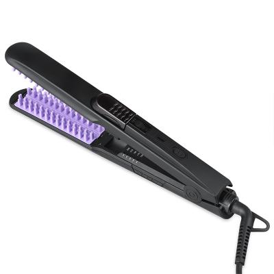 China MCH Professional Fast Electric and Steam Passionate Hair Iron Dual Voltage Steam Hair Straightener with Comb Teeth for sale