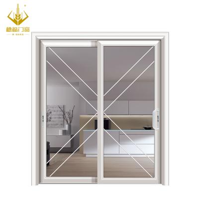 China Modern aluminum profile sliding door and film sliding glass doors basement windows replacement for sale