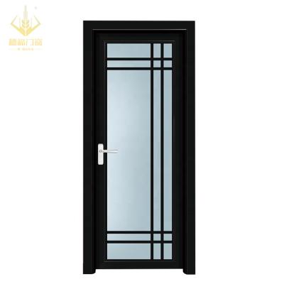 China Latest Design Cheap Modern Bedroom Aluminum Glass Swing Doors for sale