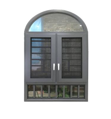 China Reliable Swing Solid And Hurricane Casement Impact Arch Top Windows for sale