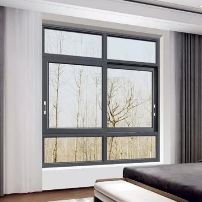 China Modern Home Sliding Aluminum Window Door Double Time Seal Strip 3 Pieces Sliding Patio Doors for sale