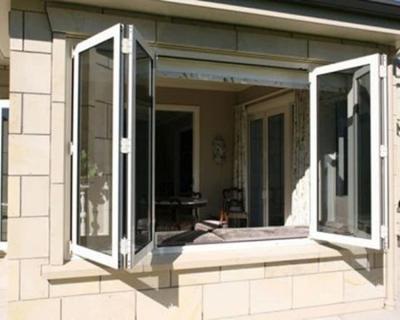 China Folding Folding Customized Aluminum Glass Window For Kitchen for sale