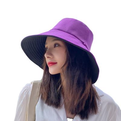 China Image Picture Summer Women Customize Empty Bucket Blue Cotton And Polyester Beach Hat Fashion Big Hats And Caps With Own Logo 2021 for sale