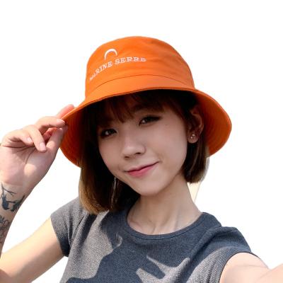 China Unisex Sun Hats Summer Beach Bucket Hat Ladies Summer Sun Hats Beach Orange Fedora Fascinators Women Sun Visor Hats Sun Protection for sale