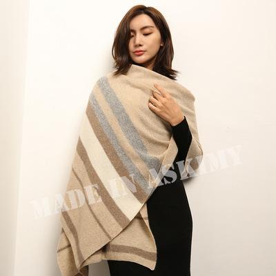 China New Design Stripe Striped Blanket Oversize Thicken Plaid Scarves Autumn Winter Warm Tassel Long Shawls Scarf for sale