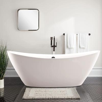 China EVA Free Standing 71 Inch Modern Acrylic Free Standing Soaking Tub UPC Certified Circular Overflow And Auto Drain for sale