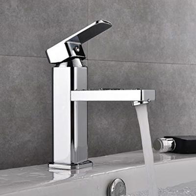 China EVA Modern Single Handle Single Hose Chrome Plated Single Sink With Deck Installation Single Bathroom Faucet for sale