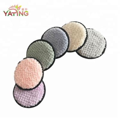 China Soft Round Face Supply Microfiber Makeup Remover Towel for sale