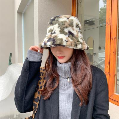 China 2021 Autumn Winter Bucket Hat Checked Bucket Hats Korean Design Ski Bucket Hats Women for sale