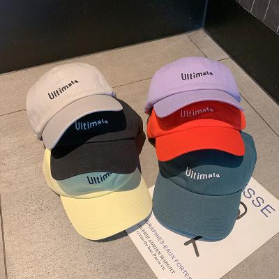 China 2021 Popular COMMON INS Custom Embroidered Final Fitted Baseball Cap Fashion Curved Bill Cotton Fitted Hats Caps With Metal Bucket for sale