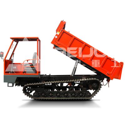 China 8 Ton Crawler Dumper Truck Small Engine Powered For Agriculture Forestry Orchard Transportation for sale