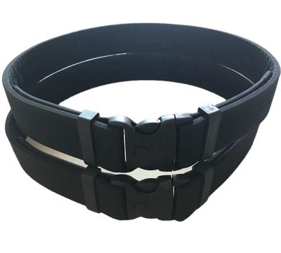 China Durable Tactical Army Military Nylon Belts Combat Waist Belt Buckle Black Set for sale