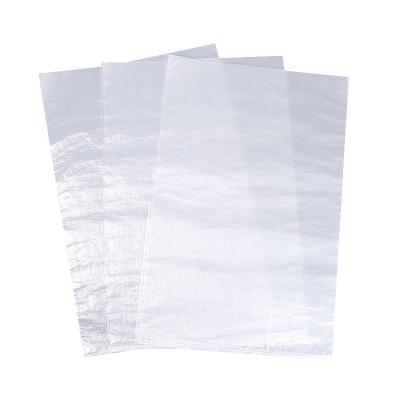 China ANTISTATIC High Level Virgin Polypropylene White Material 100% Transparent PP Woven Bag Recyclable for sale