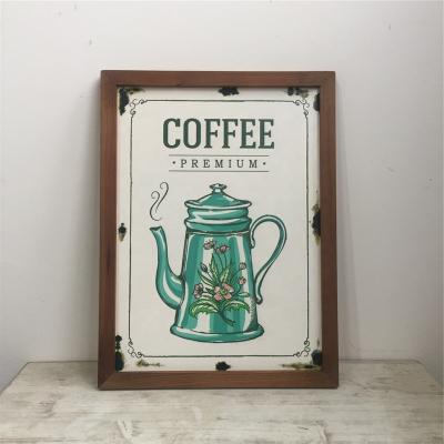 China Europe Retro Metal Tin Pub Coffee Tea Sign Custom for sale