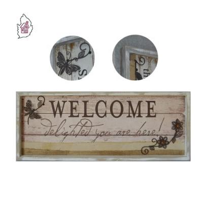 China Europe seen welcome wooden wall sign with quotes for sale