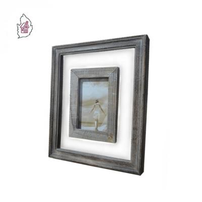 China Easel Photo Frame Wooden Material And Rustic Glass Picture Picture Frame Back for sale