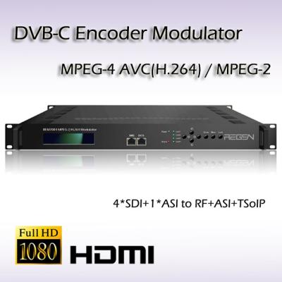 China REM7002 2-Channel SD-SDI TO DVB-C Modulator SD Encoder Modulator for sale