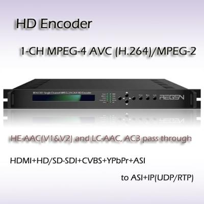 China REH2301 HDMI Input interface MPEG-2/H.264 SD/HD Encoder Built-in PCR capability CVBS SDI for sale