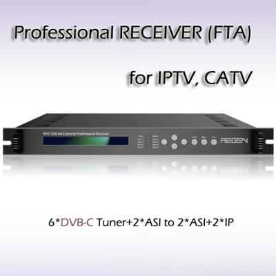 China RFR1204_DVB-C Profseeional Receiver Six-Channel DVB-C Tuner input iptv streaming output for sale