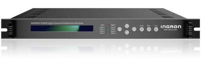 China INGRON1206FR Eight-Channel Professional Receiver (FTA) 6*Tuner+2*ASI inputs DVB-C, DVB-S/S2, DVB-T/T2, ISDB-T, ATSC-T for sale