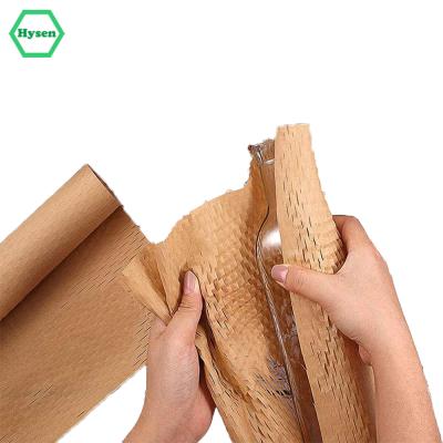 China Hysen New Design 40cm*20m Color Biodegradable Decorative Christmas Gift Wrapping Paper/Wood Dresser For Vial Paper Glass Honeycomb for sale