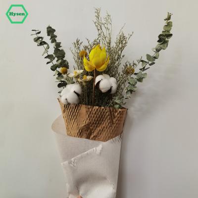 China Direct Selling 50cm*20m Wooden Color Hysen Storage Wrapping Paper Birthday Gift Wrapping Paper Eco-friendly Biodegradable Honeycomb/Decorations Dresser for sale