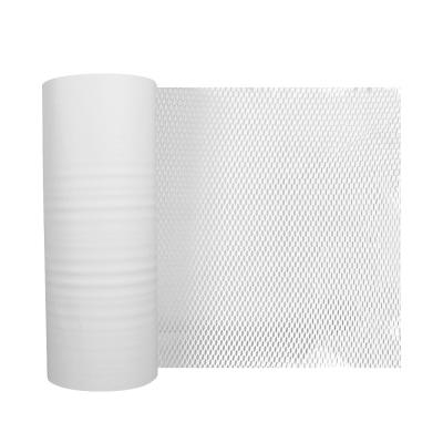 China Hysen RTS 38cm*100m Biodegradable/Dresser White Color Compostable Storage Decoration Wedding Material For Gift Packing Decorative Honeycomb Wrap for sale