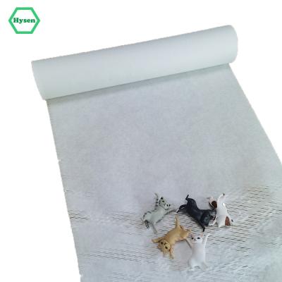 China Cost-effective Hysen RTS 38cm*30m Biodegradable White Color Eco Tissue Paper For Gift Wrapping Honeycomb Cushioning Wrapping Paper for sale