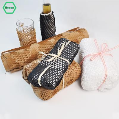 China Hysen Storage Fragile Packaging Honeycomb Biodegradable Paper Material Plastic Alternative Paper Biodegradable/Convenient Price Reduction 38cm*3m White Color for sale