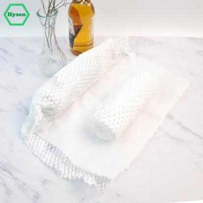 China Price Reduction 38cm*10m Biodegradable/Convenient White Color Hysen Storage Pad Protector Craft For Diy Decorative Gift Wrapping Honeycomb Wrapping Paper for sale