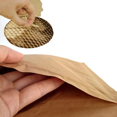 China Biodegradable/Convenient Storage Hysen Spot Goods 287mm*381mm Paper Gift Bag Electronics Packaging For E-commerce Honeycomb Paper Envelope for sale