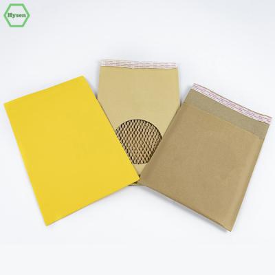 China Padded Hysen Mailer Document High Quality Compostable Mailer 178mm*230mm Biodegradable/Comfortable Storage Small For Cosmetics Honeycomb Paper Envelope for sale